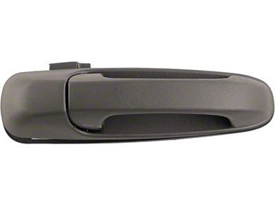 Exterior Door Handle; Front Right; Textured Black; Without Keyhole; Plastic (03-09 RAM 2500)