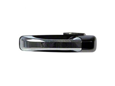 Exterior Door Handle; Rear Driver Side; Chrome and Black (10-18 RAM 2500 Crew Cab)