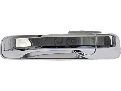 Exterior Door Handle; Rear Left; All Chrome; Plastic (10-24 RAM 2500)