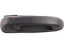 Exterior Door Handle; Rear Left; Plastic; Textured Black (03-09 RAM 2500 Quad Cab, Mega Cab)