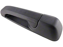 Exterior Door Handle; Rear Left; Textured Black; Plastic (10-24 RAM 2500)