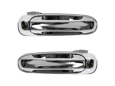 Exterior Door Handles; Rear; Chrome (03-09 RAM 2500)