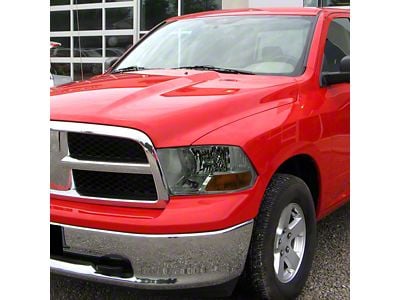 Factory Dual Style Headlights; Chrome Housing; Light Smoked Lens (10-18 RAM 2500 w/ Factory Halogen Headlights)