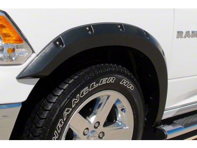 Elite Series Rivet Style Fender Flares; Front; Smooth Black (10-18 RAM 2500)