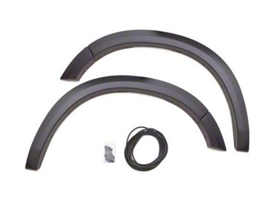 Elite Series Sport Style Fender Flares; Front; Smooth Black (10-18 RAM 2500)