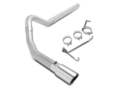 Filter-Back Single Exhaust System with Polished Tip; Side Exit (10-12 6.7L RAM 2500)