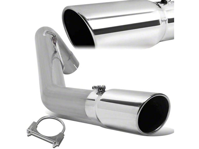 Filter-Back Single Exhaust System with Polished Tip; Side Exit (13-18 6.7L RAM 2500)