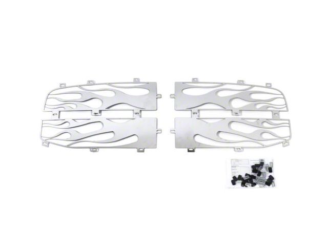 Putco Flaming Inferno Upper Replacement Grilles; Polished (06-08 RAM 2500)