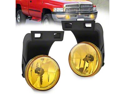 Fog Lights; Amber (94-02 RAM 2500 w/o Sport & Tow Package)