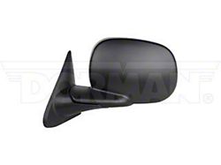 Folding Powered Heated Side Mirror; Driver Side; Black (98-02 RAM 2500)