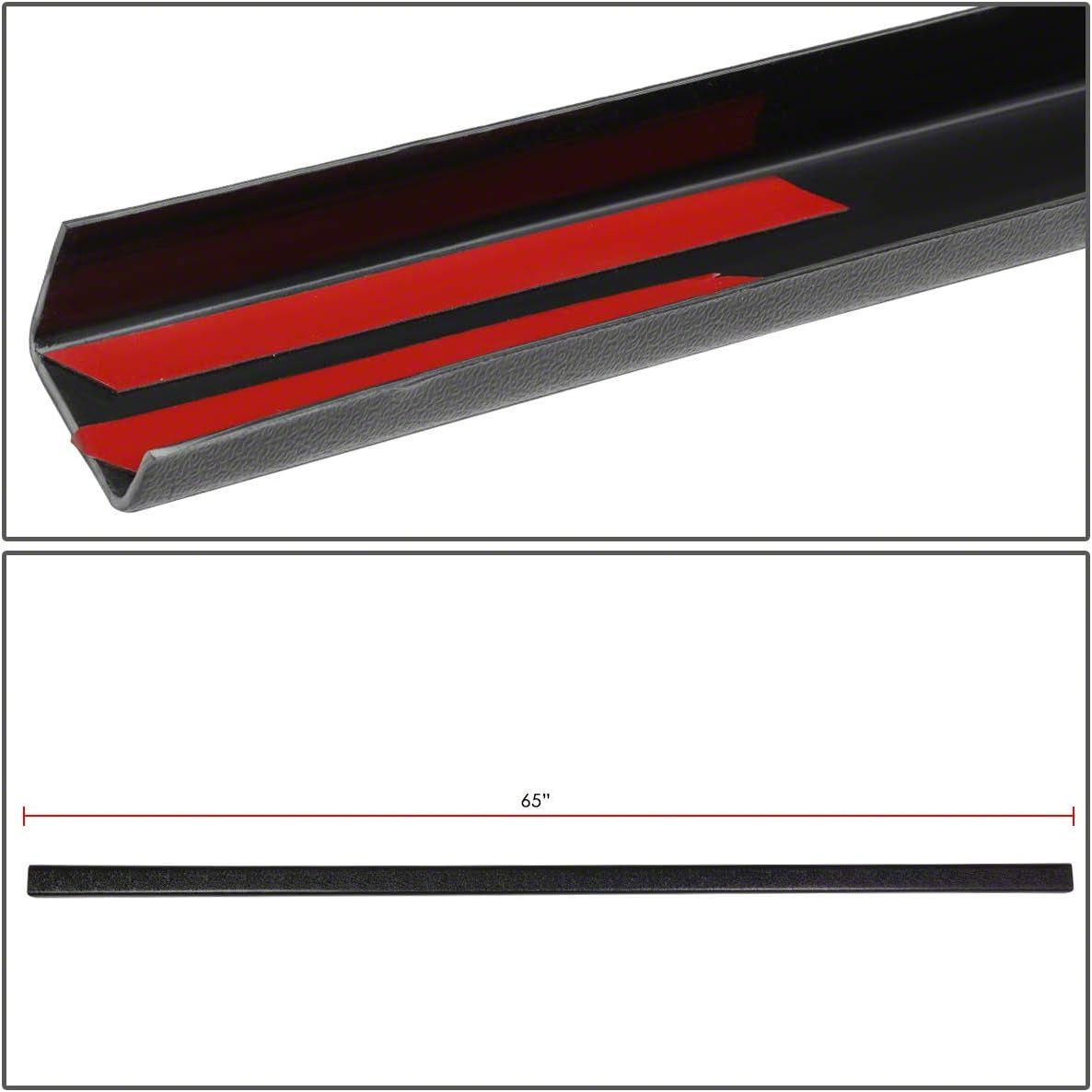 Speed Daddy Bed Rail Caps For 02-09 Dodge Ram 1500/2500/3500 – Glossy Black Tape-On Molding Protector