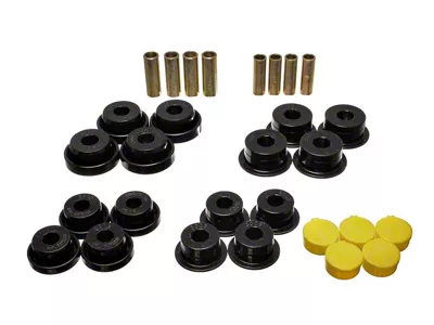 Front Control Arm Bushings; Polyurethane; Black (00-02 4WD RAM 2500)