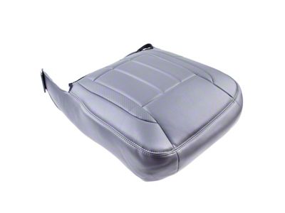 Front Seat Bottom Cover; Driver Side; Medium Slate Gray Synthetic Leather (06-08 RAM 2500 Laramie)