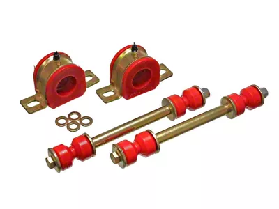 Front Sway Bar Bushings with Endlinks; 30mm; Polyurethane; Red (94-02 RAM 2500)