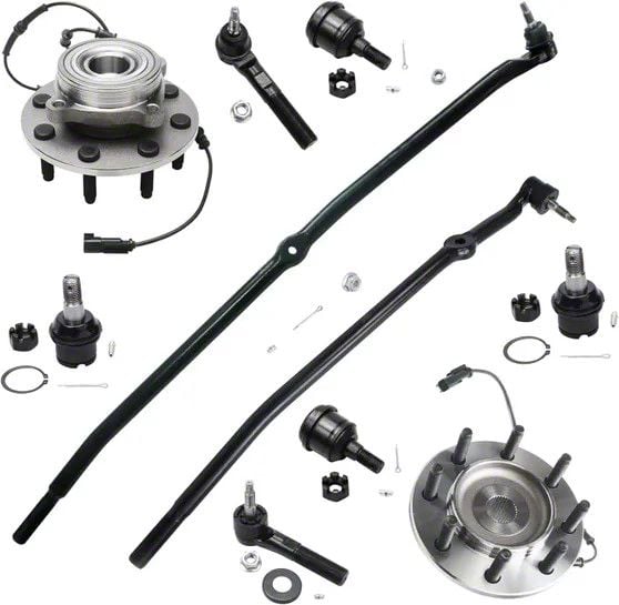 RAM 2500 Front Wheel Hub Assemblies with Ball Joint and Tie Rods (0608