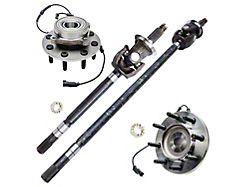 Front Wheel Hub and Bearing Assemblies with U-Joint Axles (06-08 4WD RAM 2500)