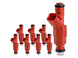 Fuel Injector Kit; Set of 8; Red (00-02 5.9L V8 RAM 2500)