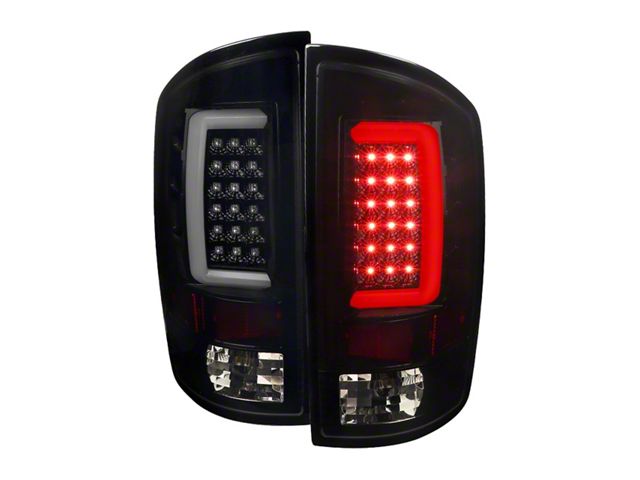 G2 LED Tail Lights; Gloss Black Housing; Smoked Lens (07-09 RAM 2500)
