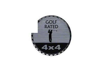 Golf Rated Badge (Universal; Some Adaptation May Be Required)