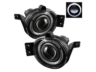 Halo Projector Fog Lights with Switch; Clear (03-06 RAM 2500)