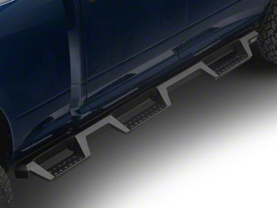 Westin HDX Drop Wheel-to-Wheel Nerf Side Step Bars; Textured Black (19-24 RAM 2500 Crew Cab w/ 6.4-Foot Box)