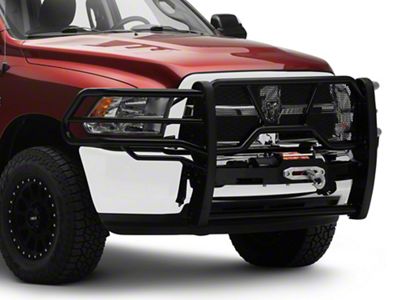 Westin HDX Winch Mount Modular Grille Guard; Black (10-18 RAM 2500)