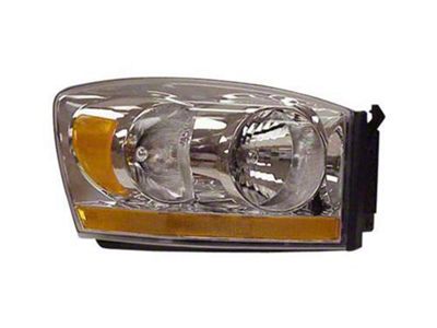 OE Certified Replacement Headlight Lens Housing; Passenger Side (2006 RAM 2500)