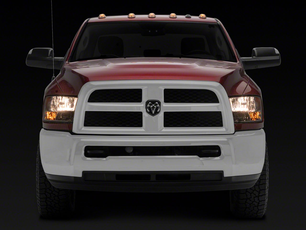 Right Side Headlight For 2009-2018 Ram 1500 2500 3500 - Amber Corner, Chrome