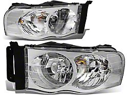 Headlights with Clear Corners; Chrome Housing; Clear Lens (03-05 RAM 2500)