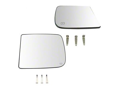 Heated Upper Towing Mirror Glass; Driver and Passenger Side (10-18 RAM 2500)