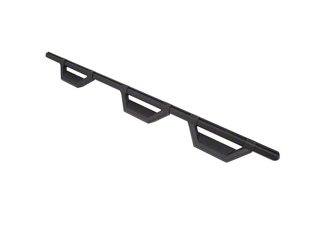 Hex Series Wheel to Wheel Side Step Bars without Mounting Brackets; Textured Black (19-24 RAM 2500 Crew Cab w/ 6.4-Foot Box)
