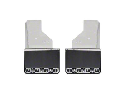Putco Hex Mud Skins; Polished; Rear (10-24 RAM 2500)