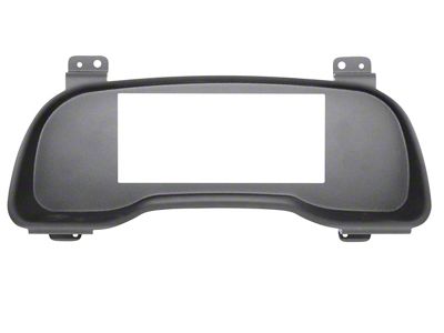 Holley 6.86-Inch Dash Panel; Matte Black (98-02 RAM 2500)