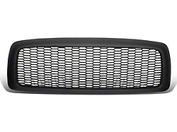 Honeycomb Mesh Style Upper Replacement Grille; Matte Black (03-05 RAM 2500)