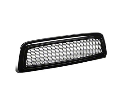 Honeycomb Mesh Upper Replacement Grille; Gloss Black (10-12 RAM 2500)