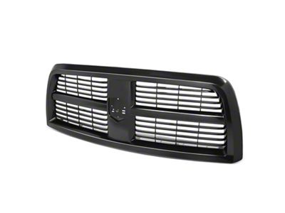 Horizontal Slat Upper Replacement Grille; Black (10-12 RAM 2500)