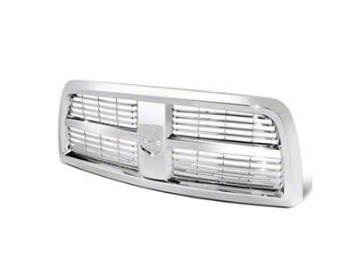 Horizontal Slat Upper Replacement Grille; Chrome (10-12 RAM 2500)