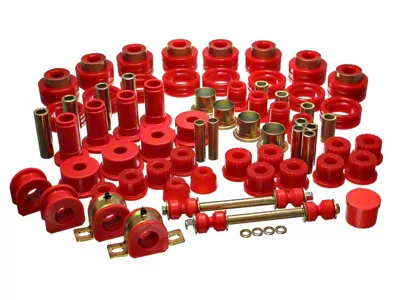 Hyper-Flex System Complete Bushing Kit; Red (94-02 RAM 2500)