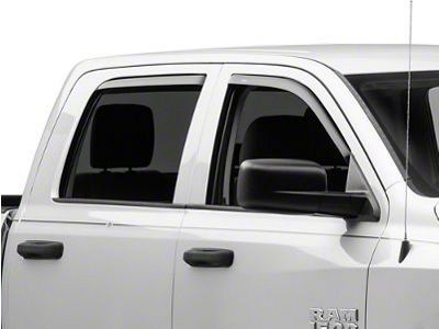 In-Channel Ventvisor Window Deflectors; Front and Rear; Dark Smoke (10-24 RAM 2500 Crew Cab)