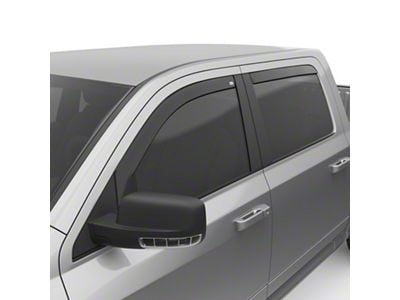 EGR In-Channel Window Visors; Front and Rear; Dark Smoke (10-18 RAM 2500 Crew Cab)