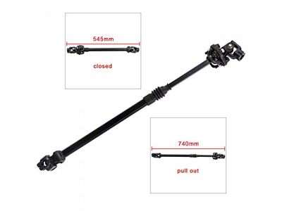 Intermediate Steering Shaft; 740mm Extended Length (95-02 4WD RAM 2500 Regular Cab w/ Z3B Suspension Code)