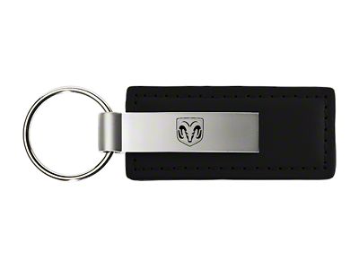 RAM Head Logo Leather Key Fob