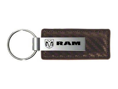 RAM Carbon Fiber Leather Key Fob
