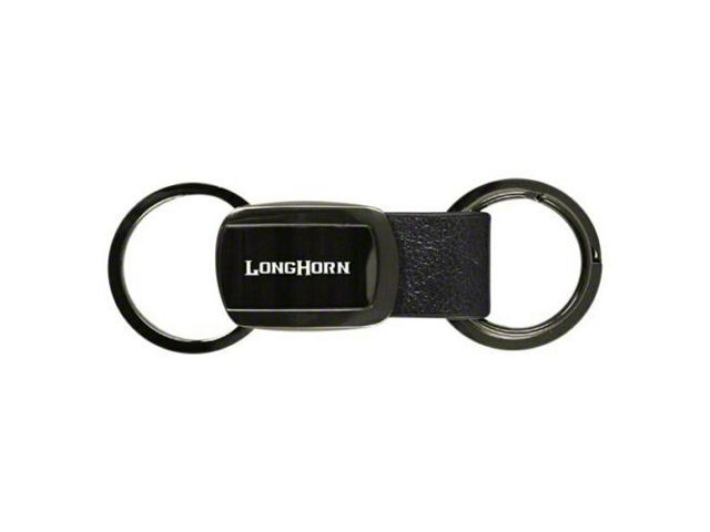 Longhorn Double Valet Key Fob; Gunmetal
