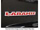 Laramie Tailgate Letter Overlay Decals; Red (19-24 RAM 2500 Laramie)