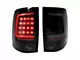 LED C-Bar Tail Lights; Black Housing; Smoked Lens (10-18 RAM 2500 w/ Factory Halogen Tail Lights)