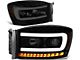 LED DRL Projector Headlights with Amber Corner Lights; Black Housing; Smoked Lens (06-09 RAM 2500)