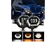 LED Fog Lights with DRL and Amber Turn Signal; Black Housing (03-09 RAM 2500)