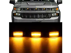 LED Grille Lights; Smoked (03-24 RAM 2500)