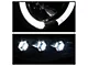 LED Halo Projector Headlights; Black Housing; Clear Lens (03-05 RAM 2500)